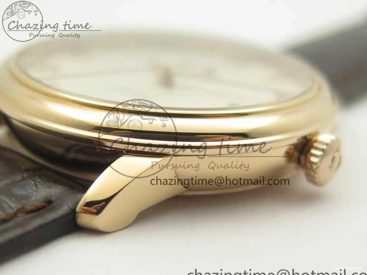 0124 Durable De Ville RG MKF 1:1 Best Edition Silver Dial Diamonds Markers on Brown Leather Strap MIYOTA 9015 V 8047